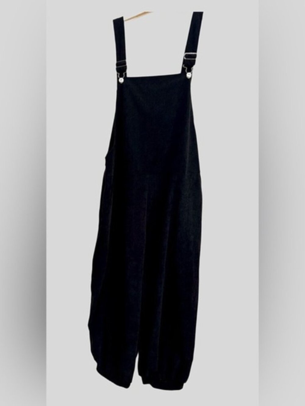 SHEIN Black Jumpsuit harem style bottom Minimalist Relaxed Fit Plus Size 3XL